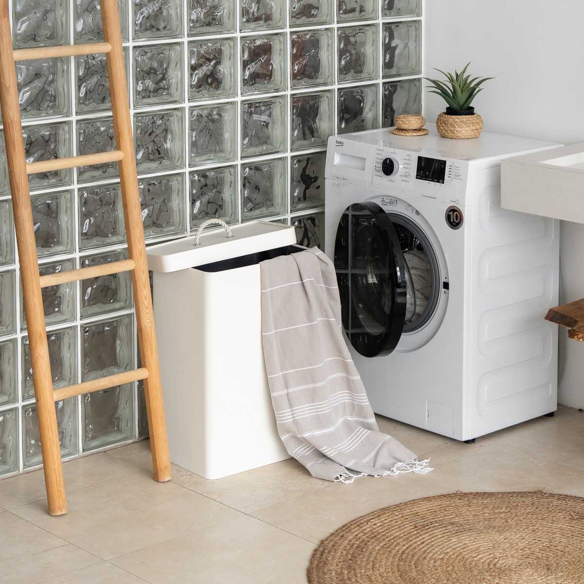 Корзина Rompicato Rectbask 70л, цвет белый