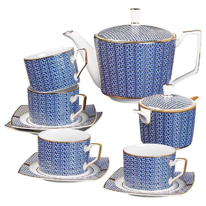 Набор чайный Esprado Eterna arctic 10 предметов на 4 персоны