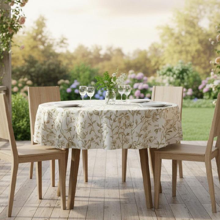 Скатерть круглая Pappel Crane 180см