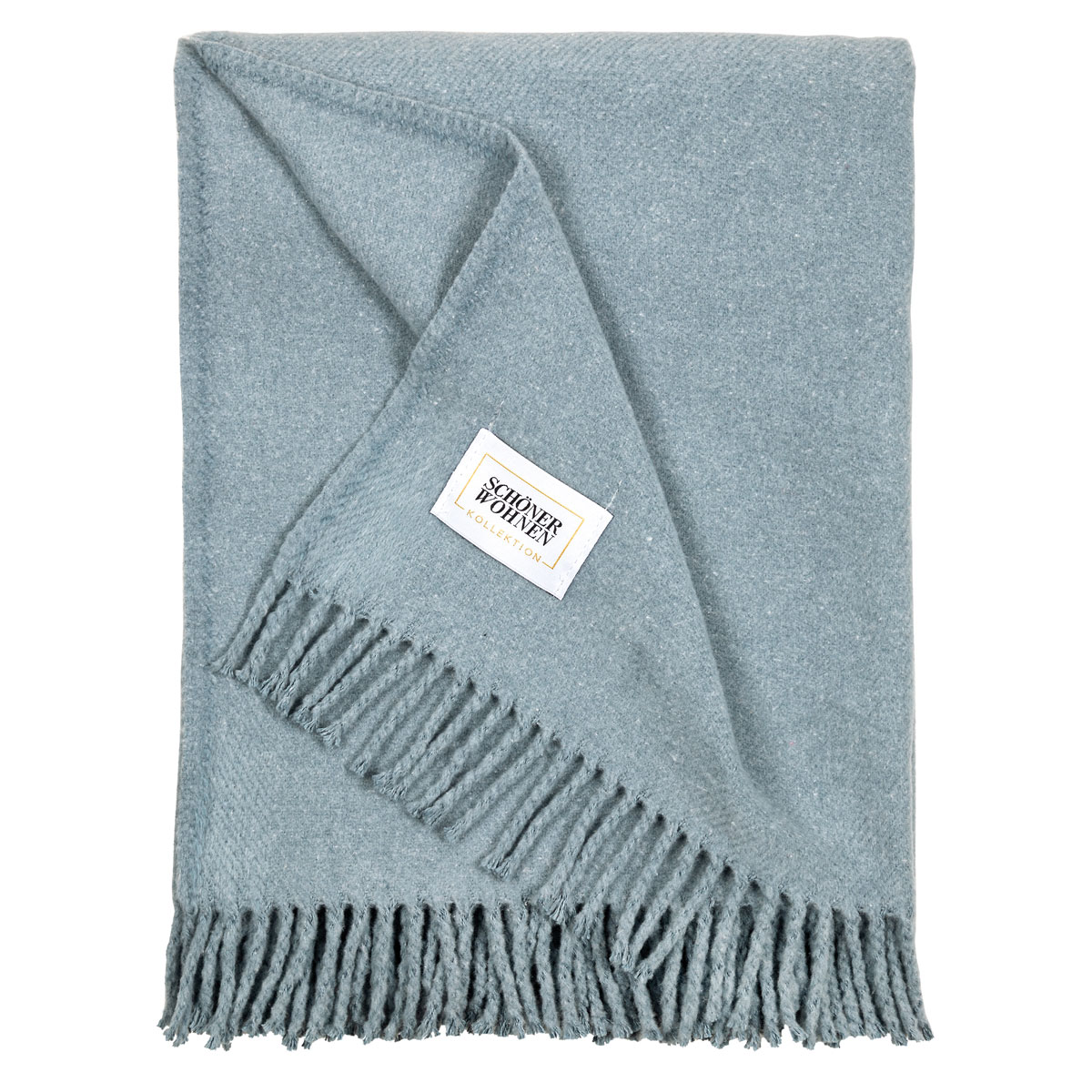 Плед Shoner Wohnen Basics, темно-синий