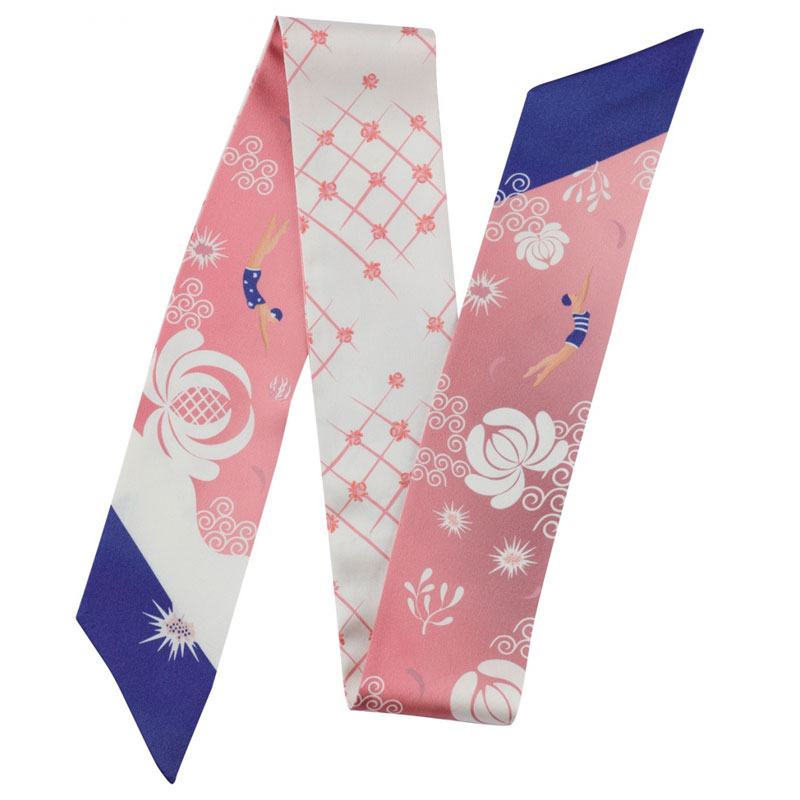 Шарф Mollen Твилли Розовый бриз