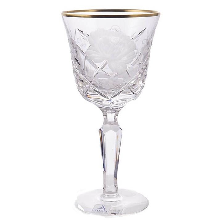 Набор бокалов Arnstadt Kristall Sunrose Gold 190см, 6шт