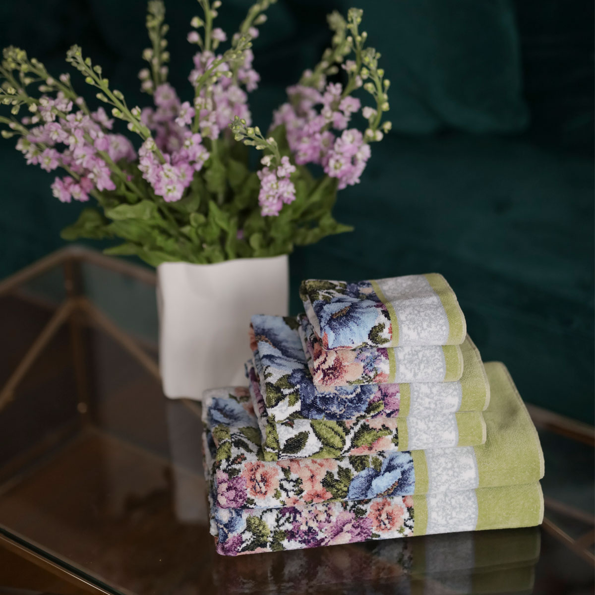 Полотенце Feiler Anastasiya 37x50см, цвет зеленый