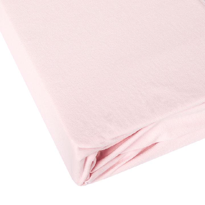Простыня на резинке 2-спальная Janine Elastic 200x200см, цвет светло-розовый
