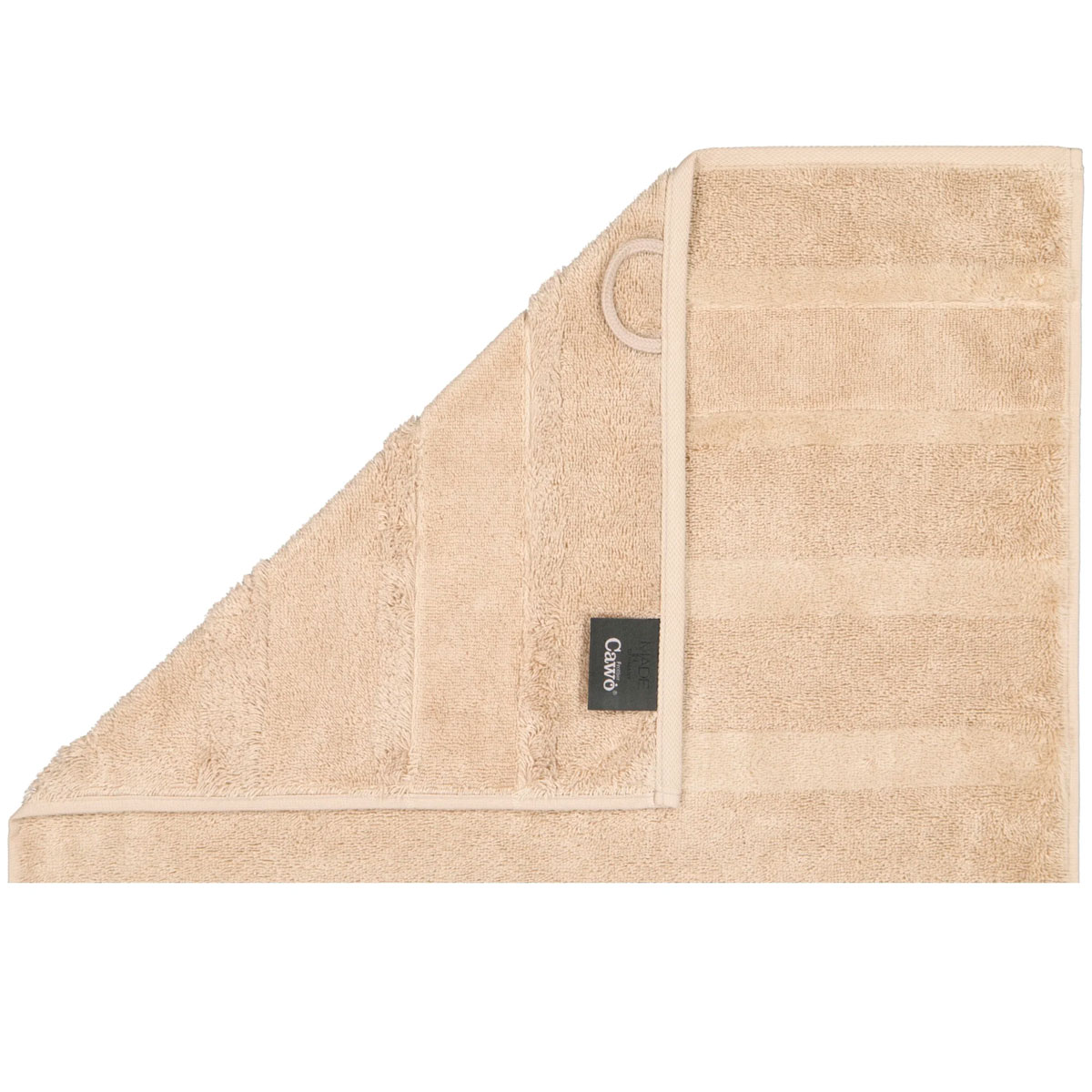 Полотенце махровое Cawo Noblesse 80x160см, цвет бежевый