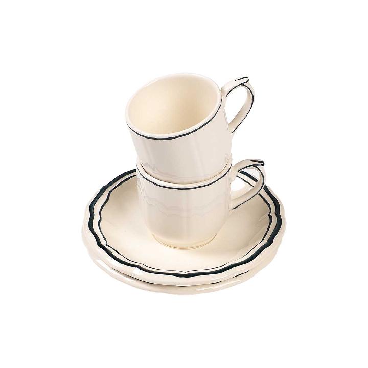 Набор чашек для эспрессо с блюдцами Gien Acapulco, 2шт