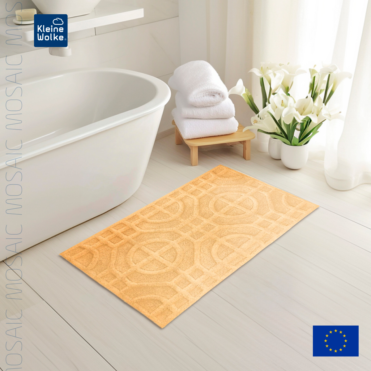 Коврик для ванной комнаты Kleine Wolke Mosaic Yellow