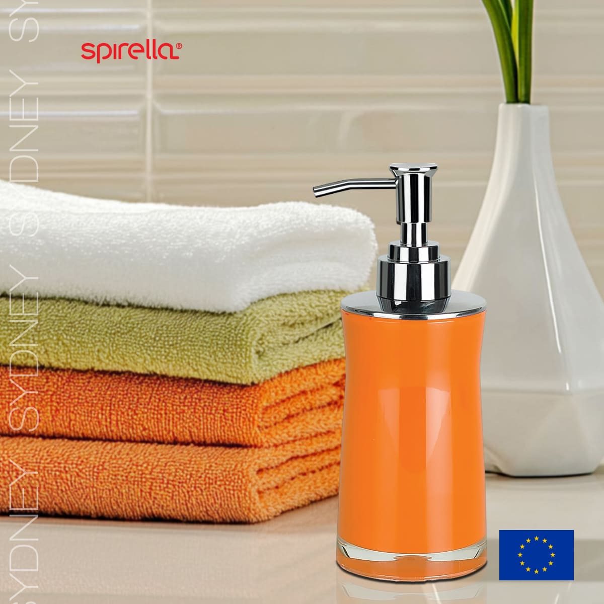 Дозатор для жидкого мыла Spirella Sydney, оранжевый