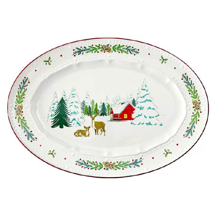 Блюдо сервировочное Tkano New Year Essential Nordic winter