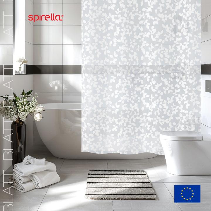 Штора для ванной комнаты Spirella Blatt white
