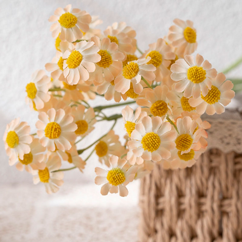 Цветы искусственные FloDecor Маргаритка шампань 34см