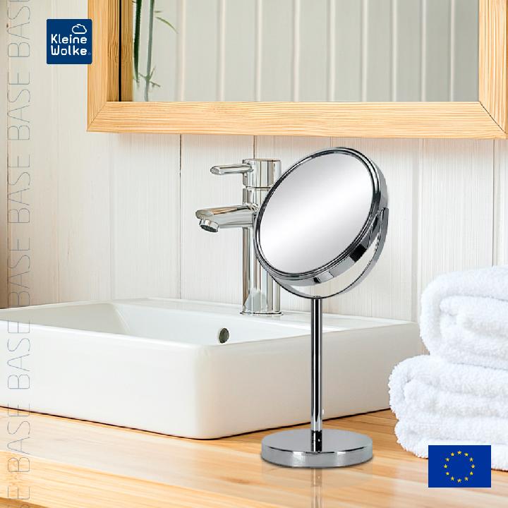 Косметическое зеркало Kleine Wolke Base Mirror Silber, 17х12x33 см