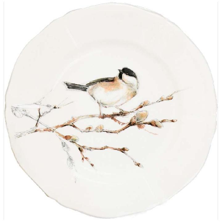 Тарелка для канапе Gien Oiseaux Foret Гаичка