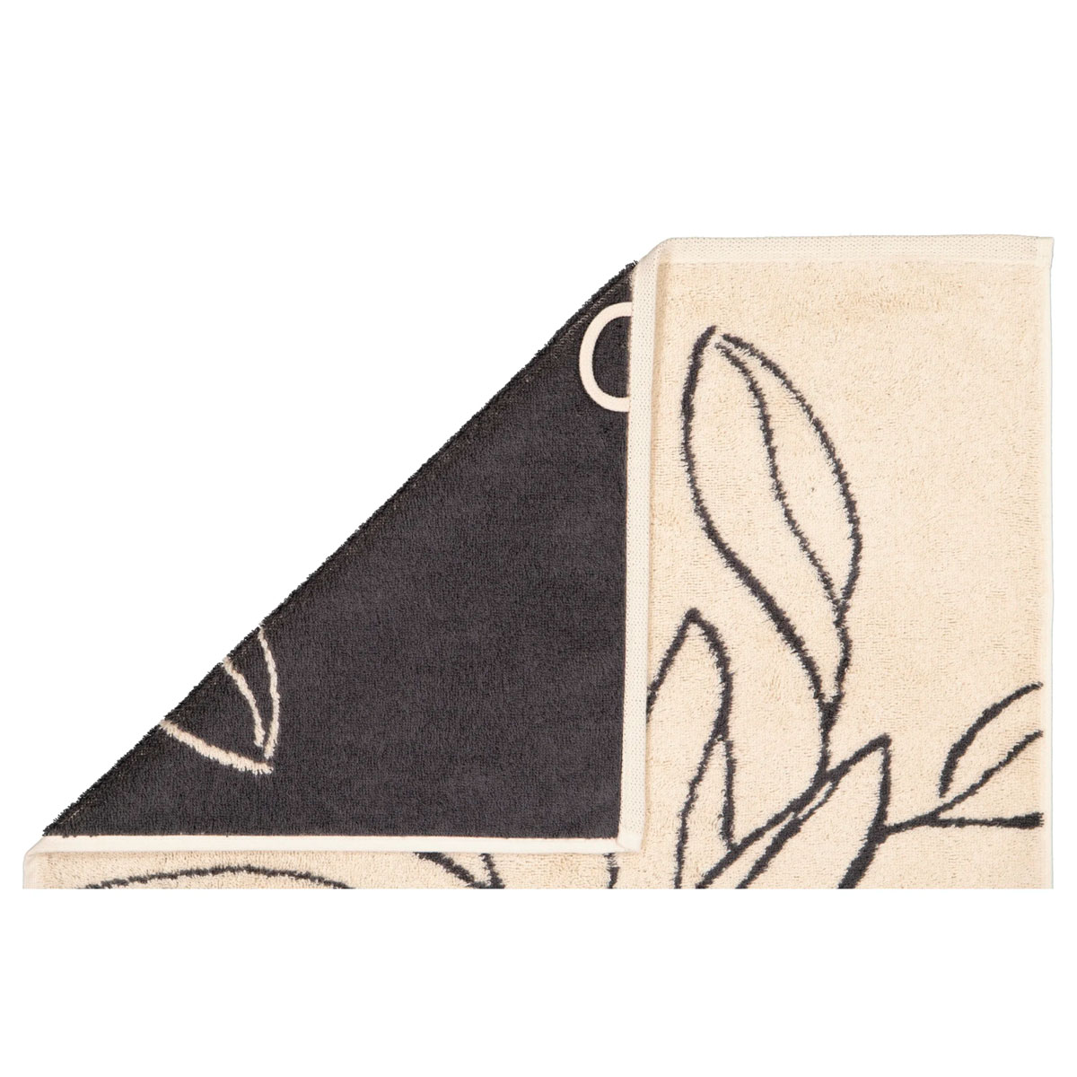 Полотенце махровое Cawo Floral 70x140см, цвет бежевый