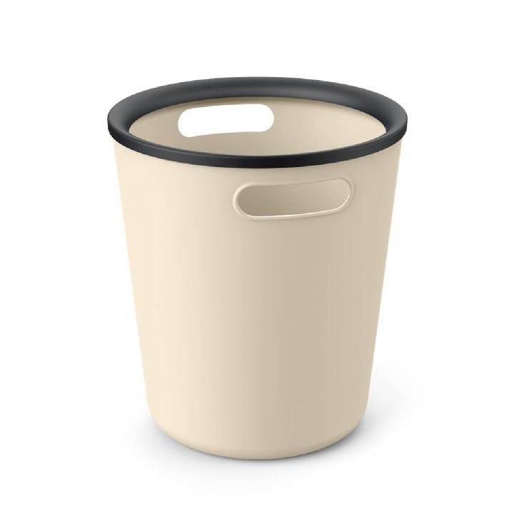 Корзина для мусора Hausmann Folk 10л, цвет бежевый