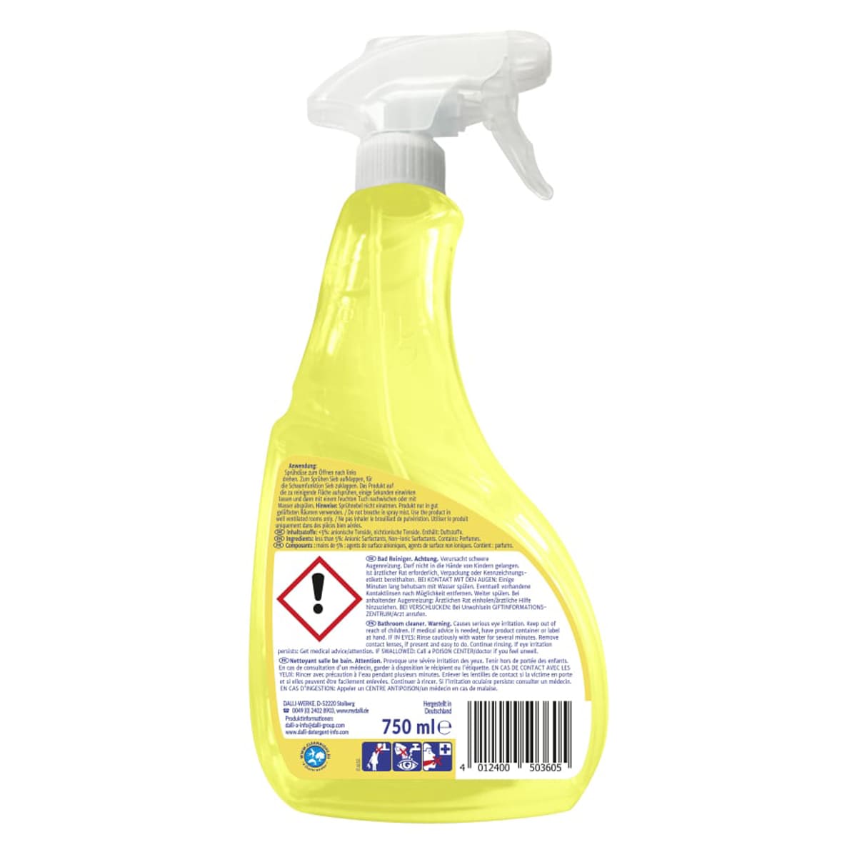 Чистящее средство для ванной Dalli Home Bathroom Cleaner 750мл