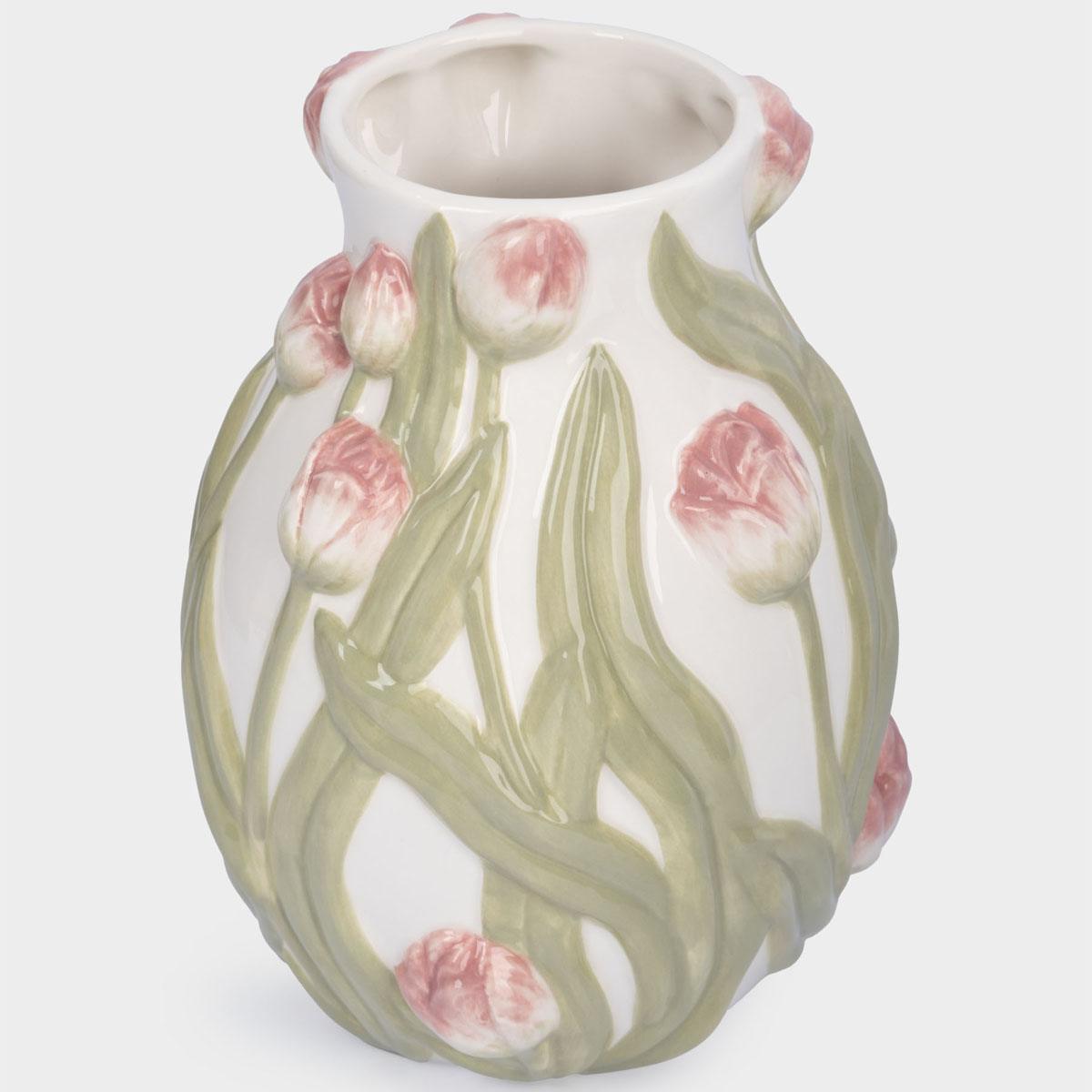 Ваза Anna Lafarg Розовые тюльпаны