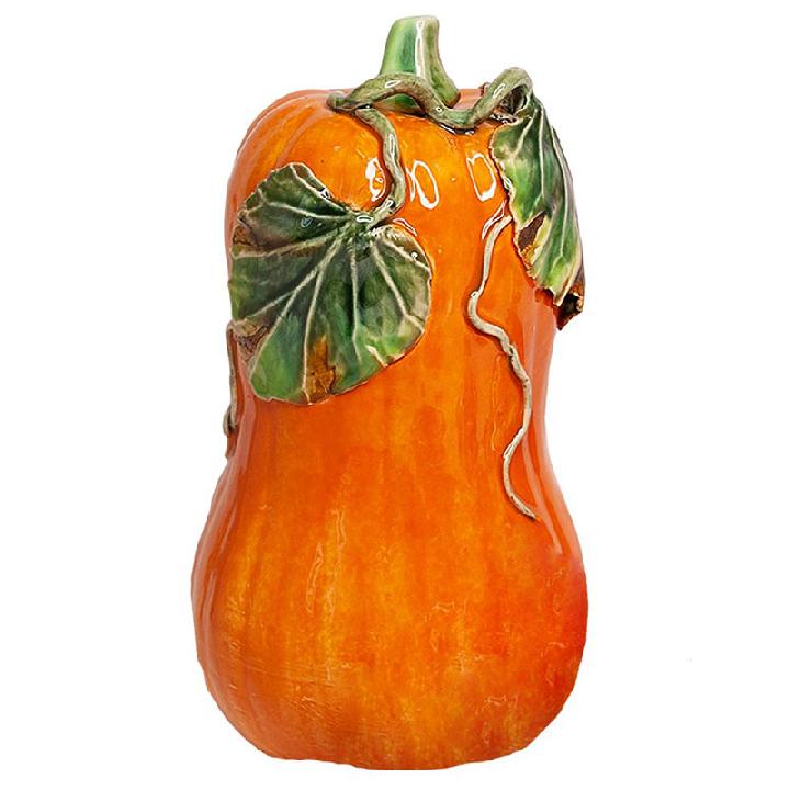 Фигурка Ярославская Керамическая Мануфактура Овощи и фрукты. Тыква вытянутая