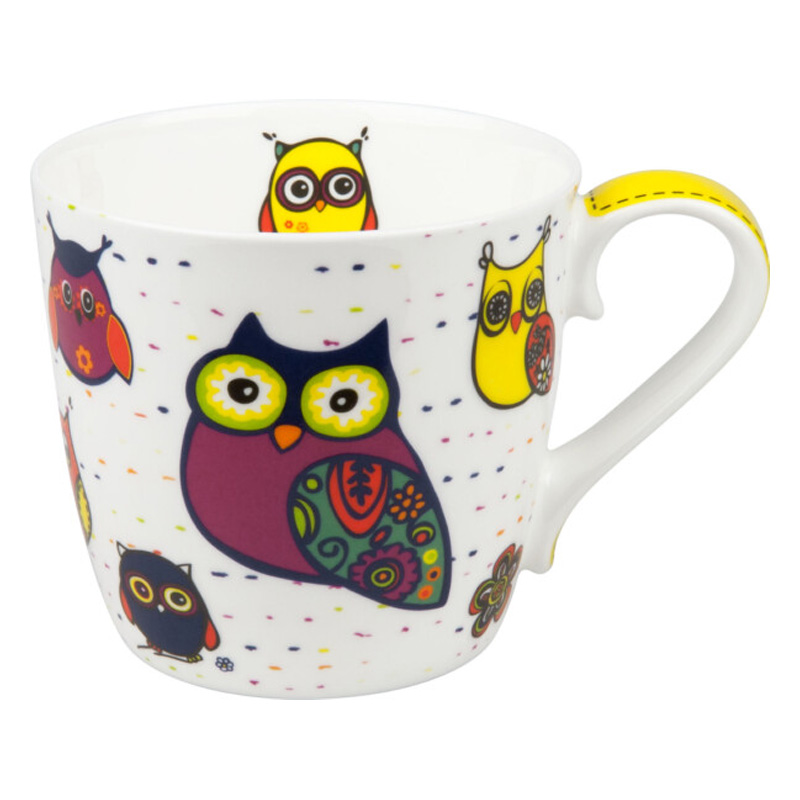 Кружка Konitz Разноцветные животные совы