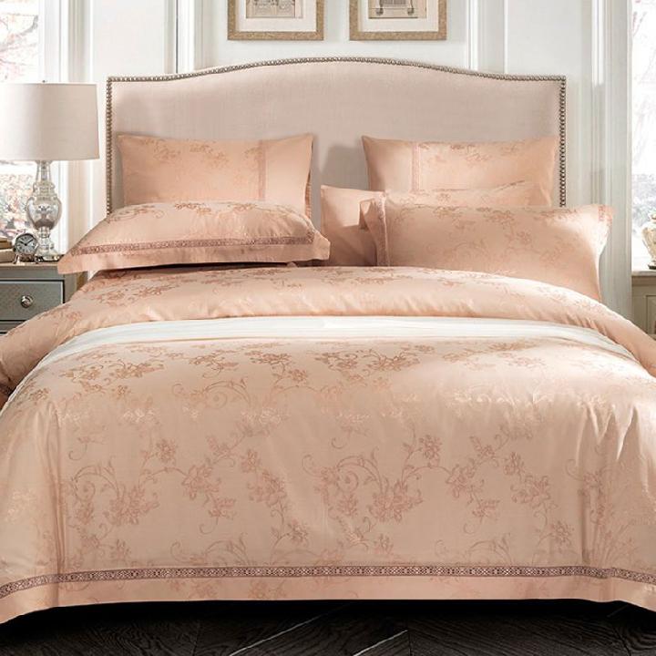 Комплект постельного белья евро Asabella, песочно-розовый