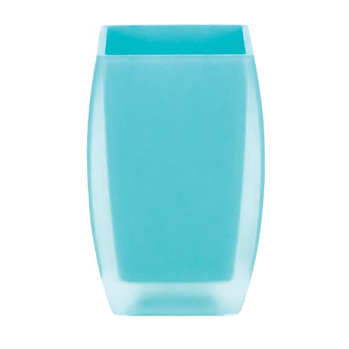 Стакан для зубных щеток Spirella Freddo, полистирол, цвет голубой