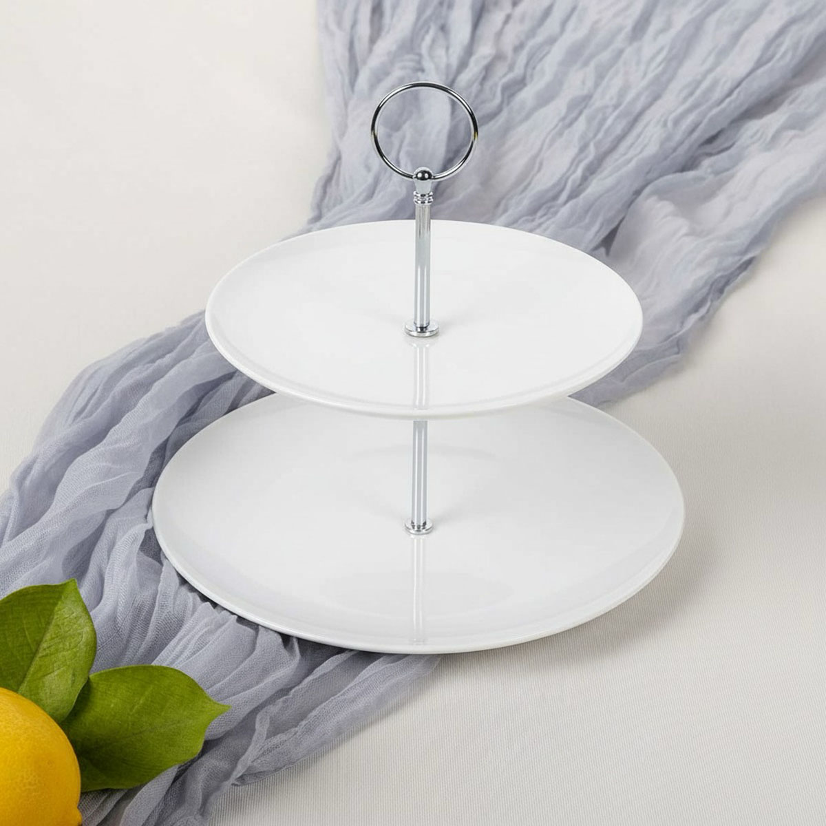 Этажерка двухъярусная Zapel Table Blanche
