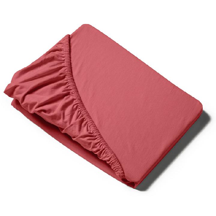 Простыня на резинке 1,5-спальная Fussenegger Эксквизит, цвет красный