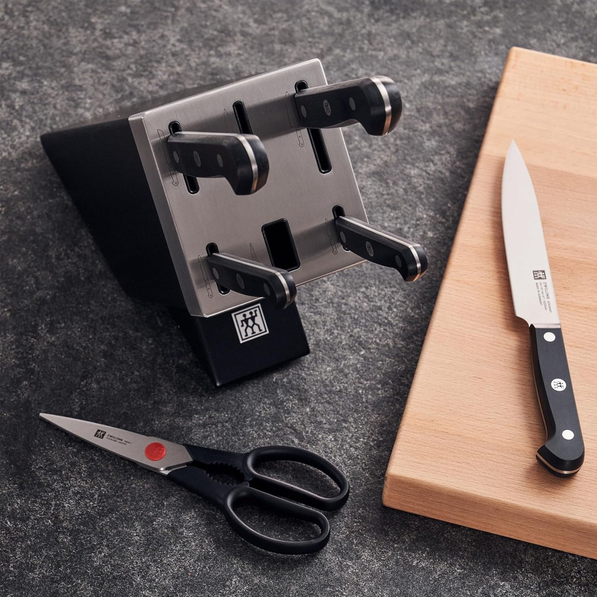 Набор кухонных с заточкой в подставке Zwilling Gourmet 7 предметов