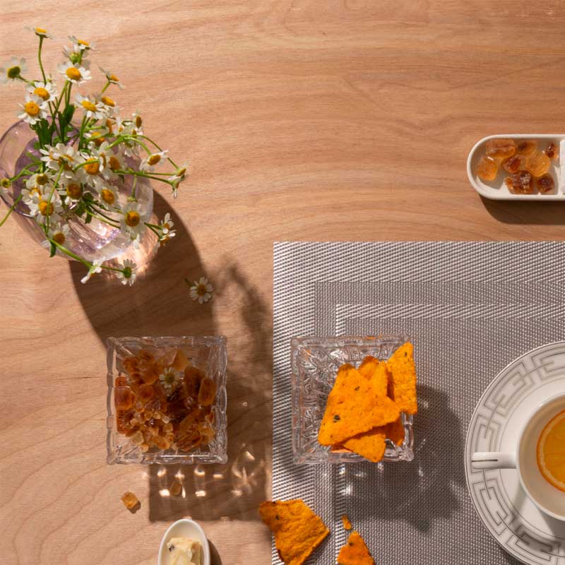 Салфетка сервировочная Zapel Frame light grey