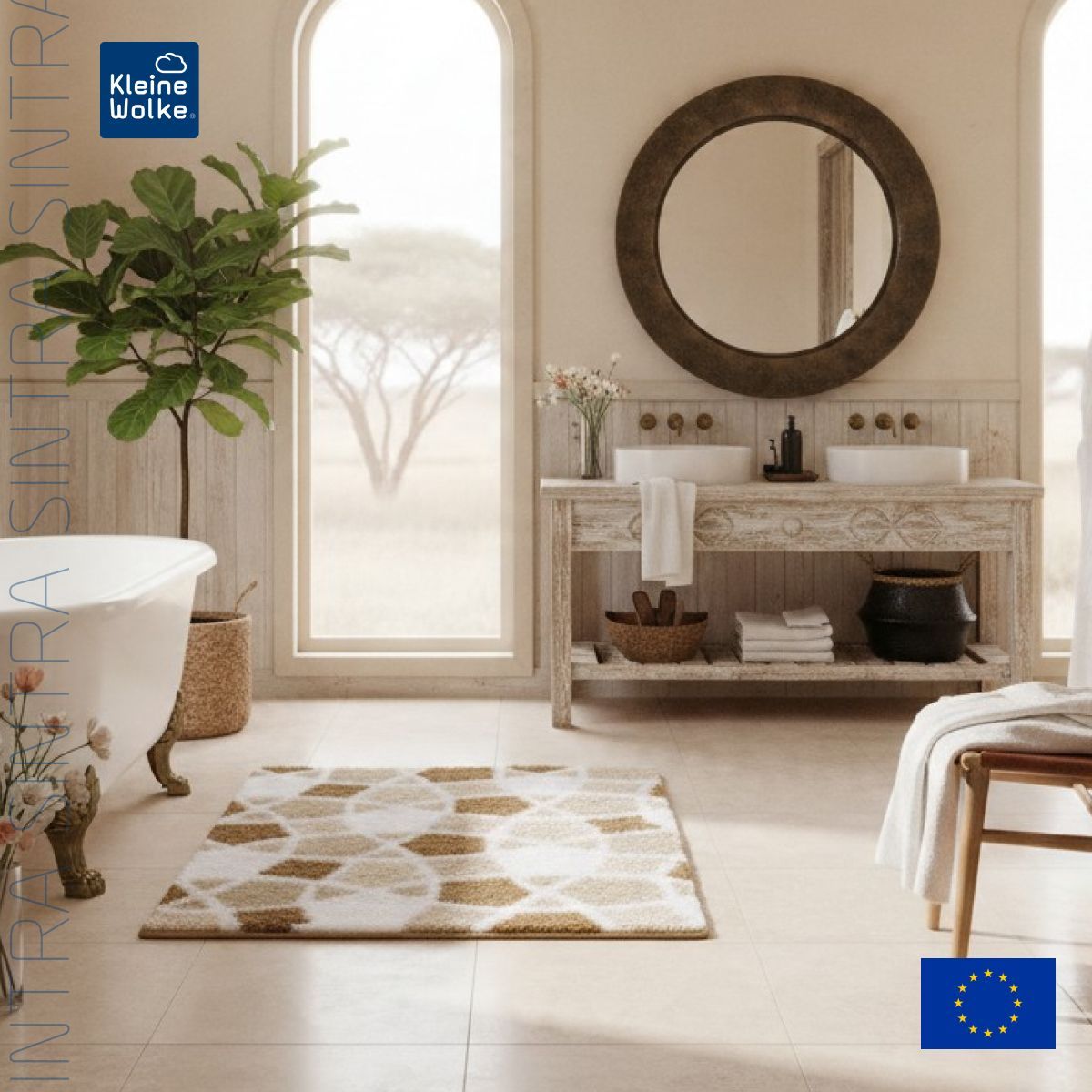 Коврик для ванной комнаты Kleine Wolke Sintra 55х65см