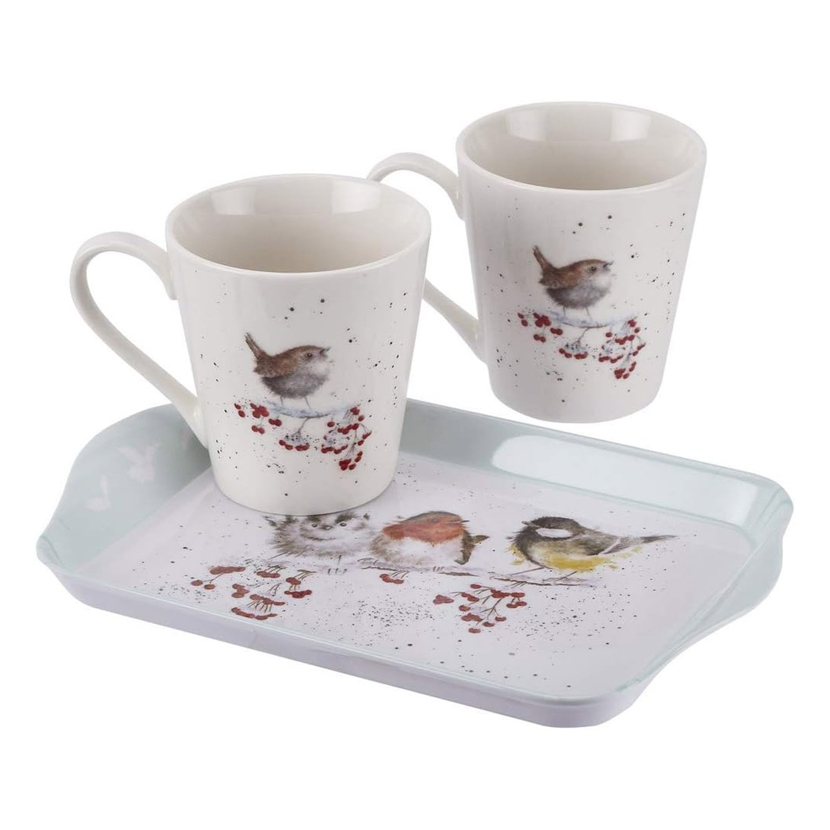 Набор кружек на подносе Royal Worcester’s Wrendale Designs Птицы 2шт