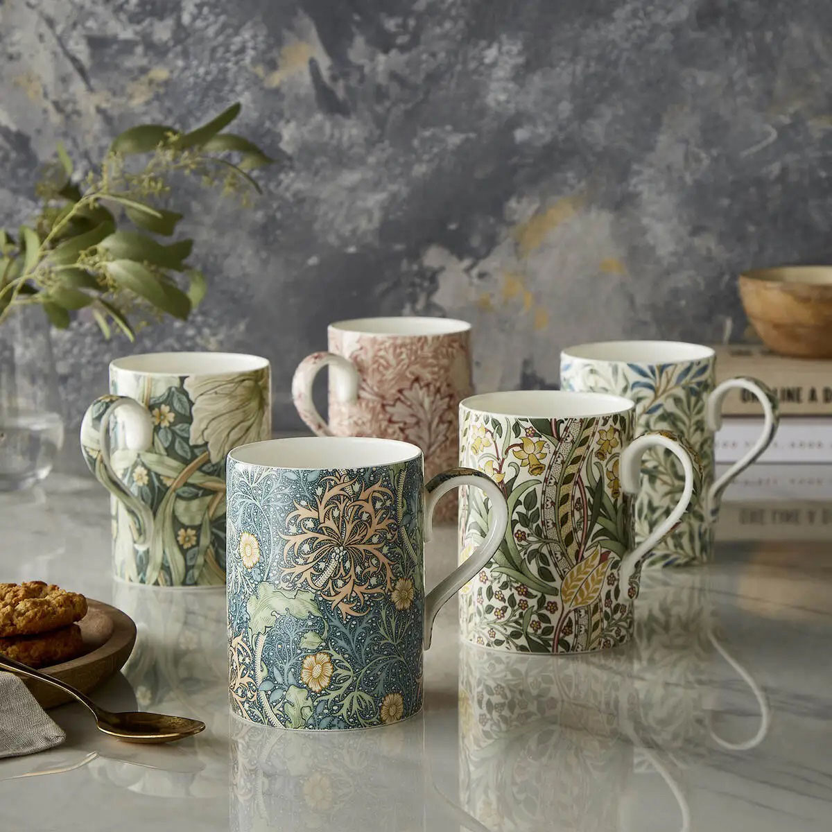 Набор кружек Spode Morris & Co Seaweed 6шт