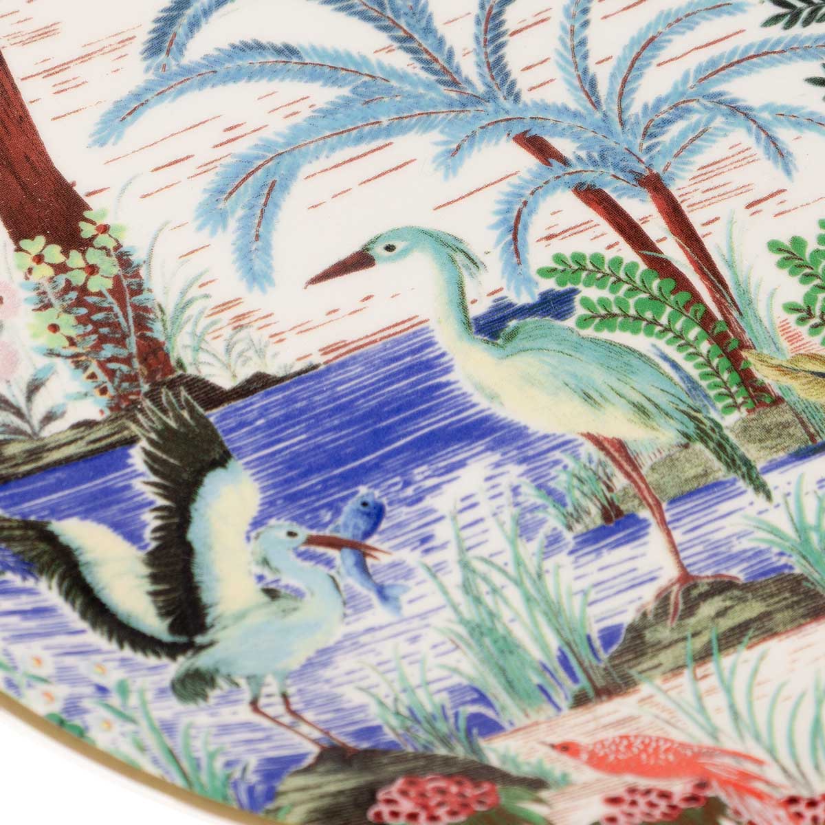 Тарелка для канапе Gien Le Jardin Du Palais Цапля