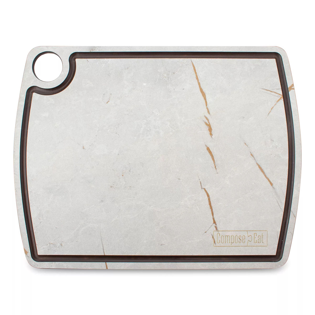 Доска разделочная c желобом ComposeEat Мраморный Грейс 29х22см
