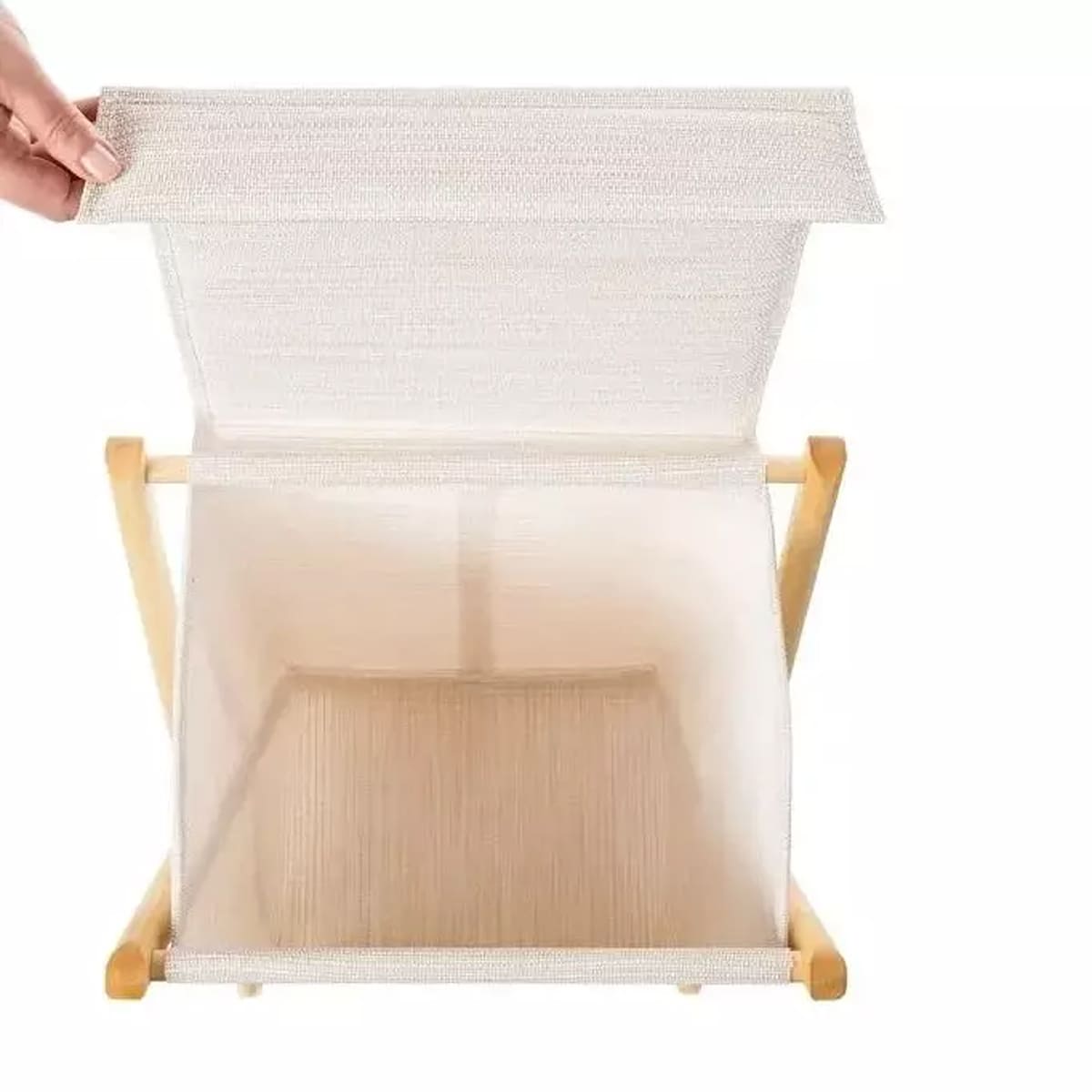 Корзина для белья 45л Casy Home Лен 30x25x60см