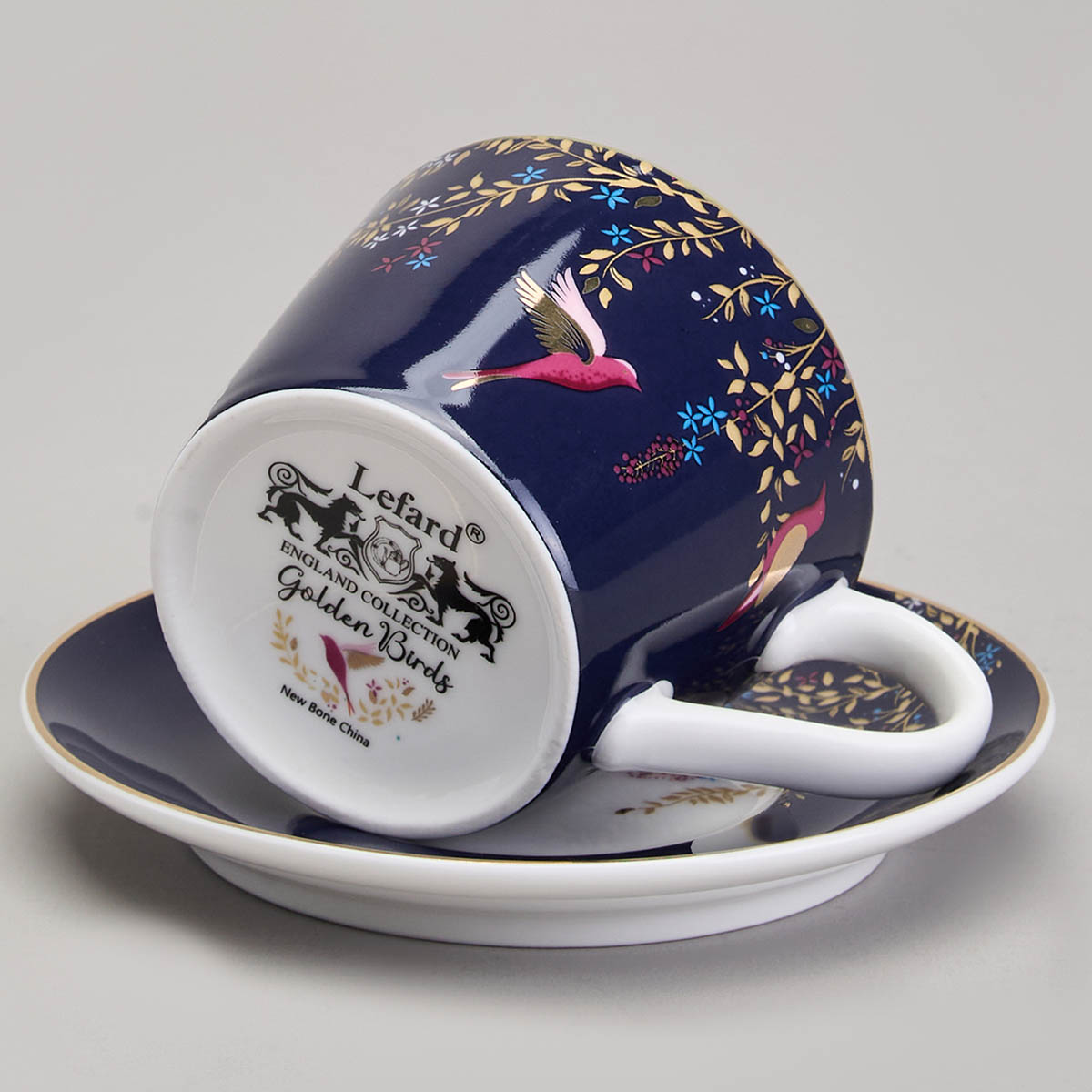 Кофейный набор Lefard Golden Birds 4 предмета на 2 персоны