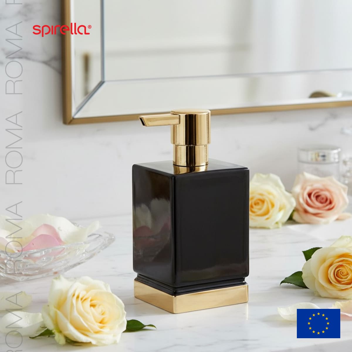 Дозатор для жидкого мыла Spirella Roma, черный