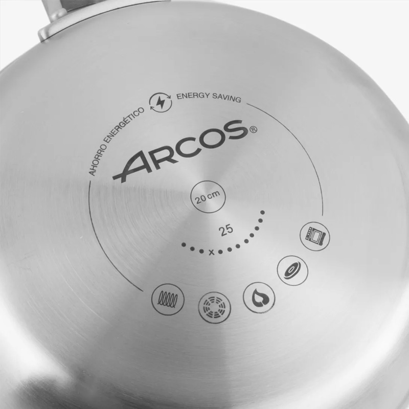 Сковорода индукционная без крышки Arcos Samoa Inox 20см