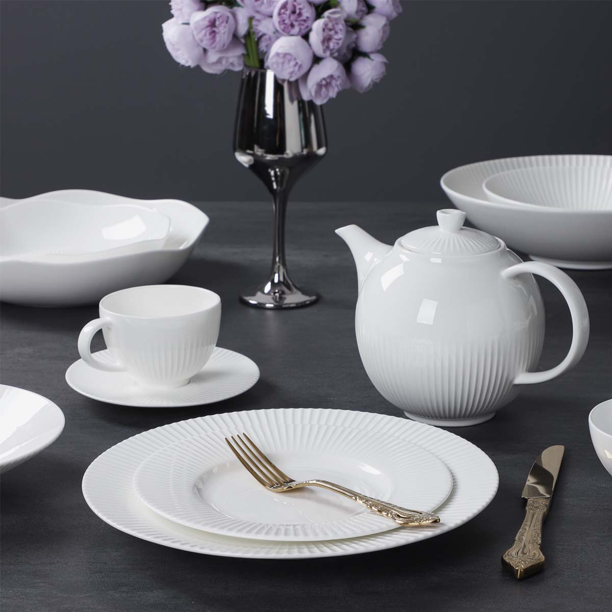 Тарелка глубокая Home Chef Blossom 26,5см