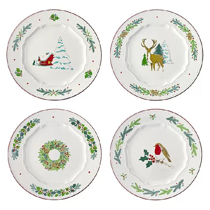 Набор тарелок закусочных Tkano New Year Essential Nordic winter