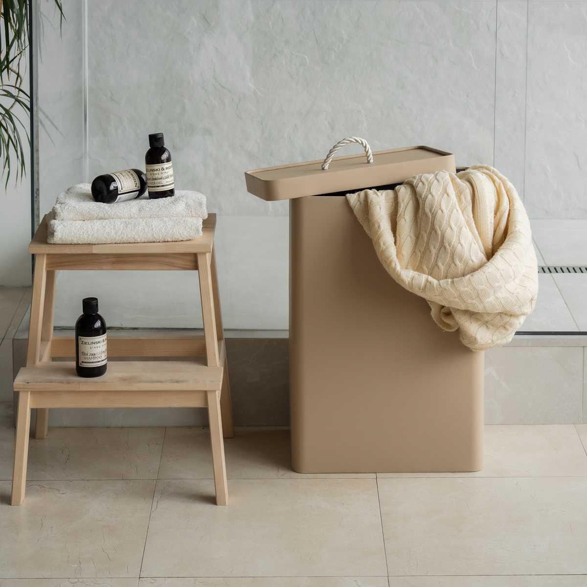 Корзина Rompicato Rectbask 70л, цвет бежевый