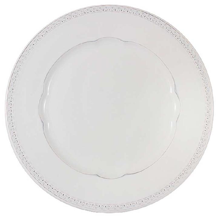 Тарелка обеденная Matceramica Augusta 27см, цвет белый