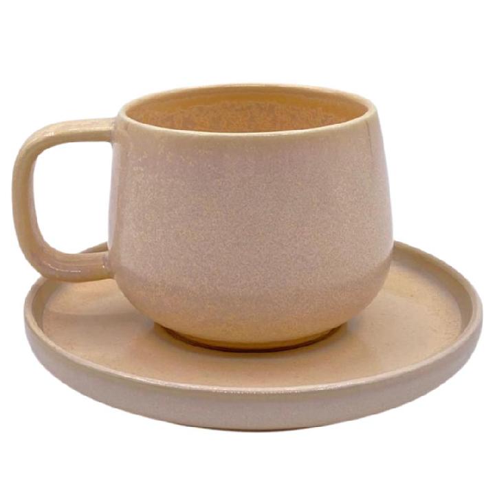 Чайная пара Kenai Ceramics Luma, цвет персиковый