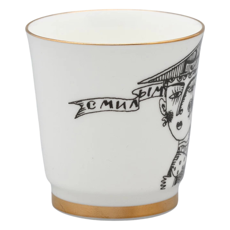 Набор стопок Императорский фарфоровый завод Пословицы русского народа 70мл, 6шт