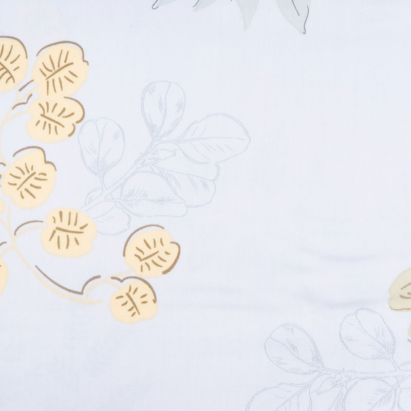 Комплект постельного белья семейный Pappel, цветы на сером