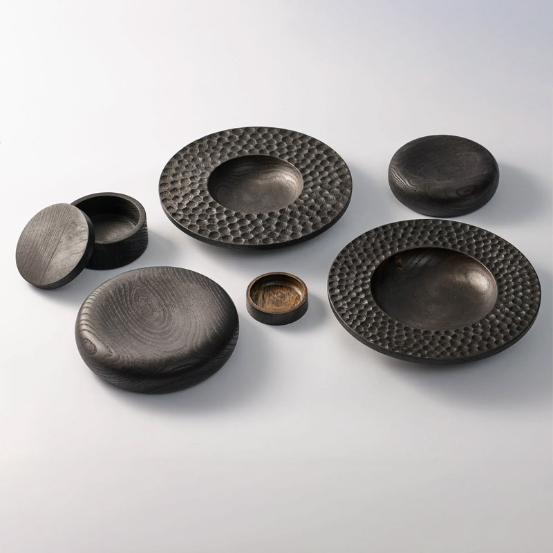 Тарелка объемная 15см Kenai Ceramics Wood