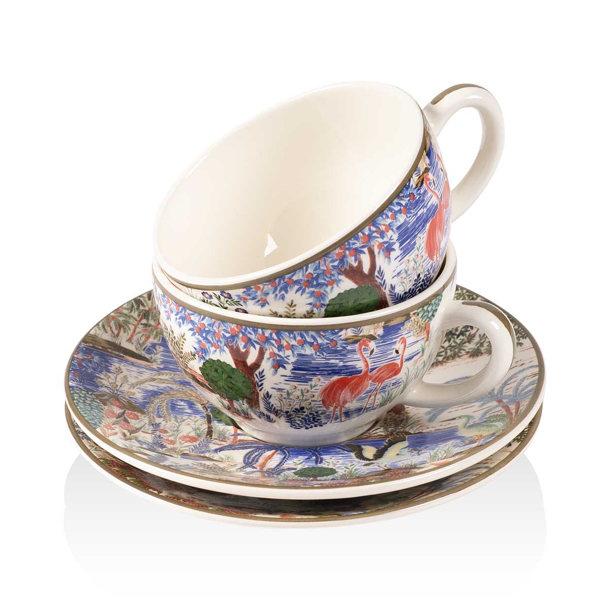 Набор чайных пар Gien Le Jardin Du Palais 160мл, 2шт