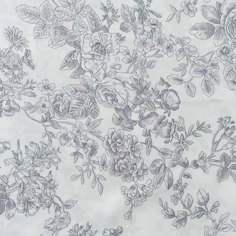 Комплект постельного белья евро Pappel flowers grey