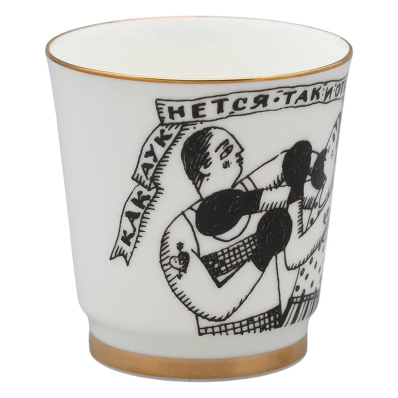 Набор стопок Императорский фарфоровый завод Пословицы русского народа 70мл, 6шт