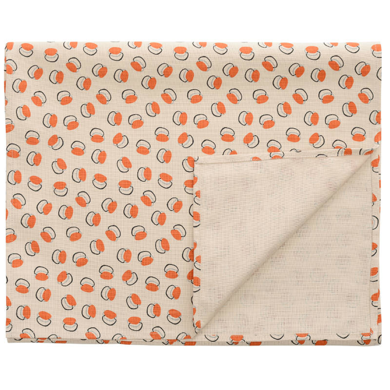 

Дорожка на стол из хлопка с графичным принтом Ягоды Russian North 45х150, Многоцветие